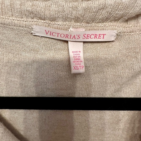 Victoria's Secret Cream Draped Neck Sweater XS - Picture 3 of 5